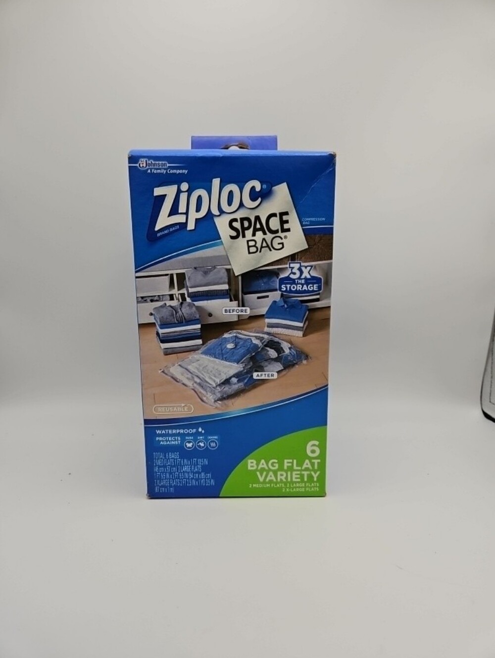 Ziploc Space Bag Variety Pack 6 Bags Vacuum Storage Compression Bags New